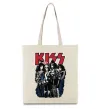 Еко-сумка Kiss poster Бежевий фото