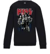 Детский Свитшот Kiss poster Черный фото