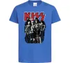 Дитяча футболка Kiss poster Яскраво-синій фото