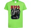Дитяча футболка Kiss poster Лаймовий фото