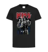 Дитяча футболка Kiss poster Чорний фото