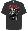 Футболка Оверсайз Kiss poster Черный фото