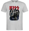Мужская футболка Kiss poster Серый фото
