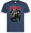 Мужская футболка Kiss poster Темно-синий фото