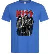 Мужская футболка Kiss poster Ярко-синий фото