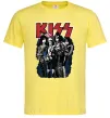Мужская футболка Kiss poster Лимонный фото