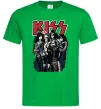 Мужская футболка Kiss poster Зеленый фото