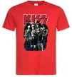 Мужская футболка Kiss poster Красный фото