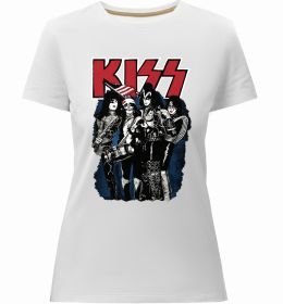 Жіноча преміум футболка Kiss poster