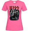 Женская футболка Kiss poster Ярко-розовый фото