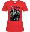 Женская футболка Kiss poster Красный фото
