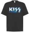 Футболка Оверсайз Kiss metal Черный фото