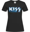 Жіноча футболка Kiss metal Чорний фото