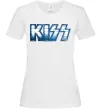 Жіноча футболка Kiss metal Білий фото