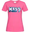Жіноча футболка Kiss metal Яскраво-рожевий фото