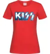 Жіноча футболка Kiss metal Червоний фото