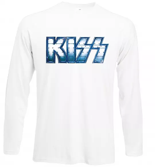 Лонгслив Kiss metal Белый фото