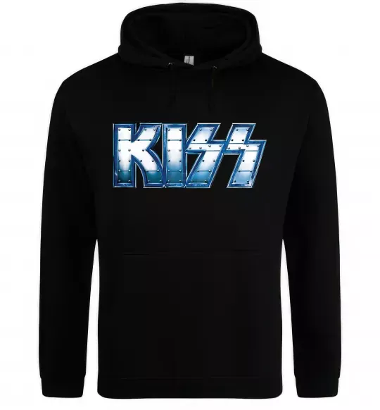 Чоловіча толстовка (худі) Kiss metal Чорний фото