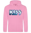 Женская толстовка (худи) Kiss metal Розовый фото
