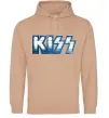 Жіноча толстовка (худі) Kiss metal Пісочний фото