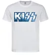 Мужская футболка Kiss metal Белый фото