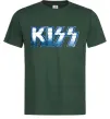 Мужская футболка Kiss metal Темно-зеленый фото