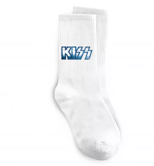 Шкарпетки Kiss metal Білий фото