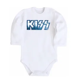 Детский боди Kiss metal Белый фото