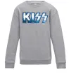 Детский Свитшот Kiss metal Серый меланж фото