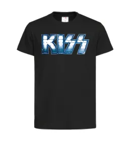 Детская футболка Kiss metal Черный фото