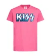 Детская футболка Kiss metal Ярко-розовый фото