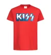 Детская футболка Kiss metal Красный фото
