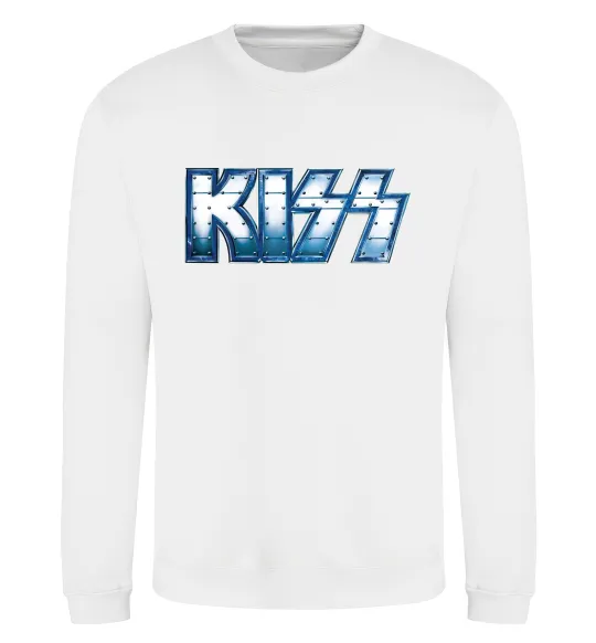 Свитшот Kiss metal Белый фото