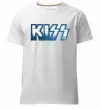 Мужская премиум футболка Kiss metal Белый фото