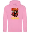 Женская толстовка (худи) Kiss love gun Розовый фото