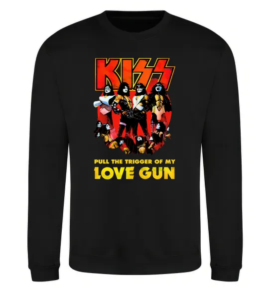 Свитшот Kiss love gun Черный фото