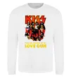 Свитшот Kiss love gun Белый фото