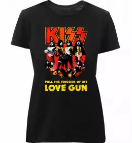 Женская премиум футболка Let me go rock n roll Черный фото