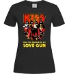 Женская футболка Kiss love gun Черный фото