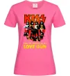 Женская футболка Kiss love gun Ярко-розовый фото