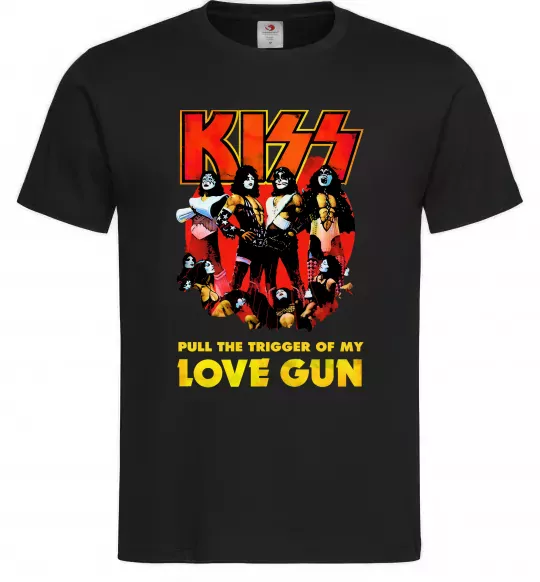 Мужская футболка Kiss love gun Черный фото