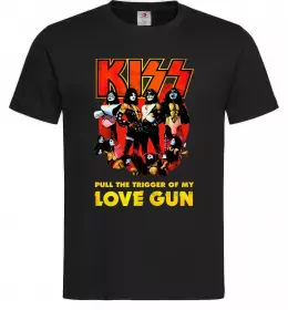 Мужская футболка Kiss love gun Черный фото