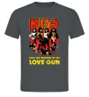 Мужская футболка Kiss love gun Графит фото