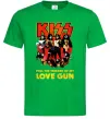 Мужская футболка Kiss love gun Зеленый фото