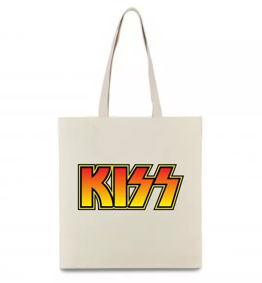 Эко-сумка Logo Kiss Бежевый фото