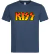 Чоловіча футболка Logo Kiss Темно-синій фото