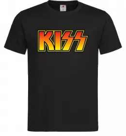Мужская футболка Logo Kiss Черный фото