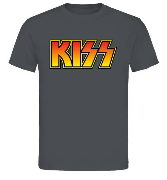Чоловіча футболка Logo Kiss Графіт фото