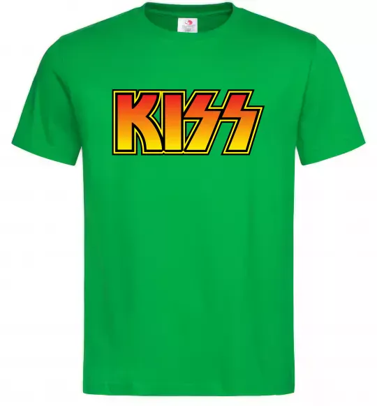 Чоловіча футболка Logo Kiss Зелений фото