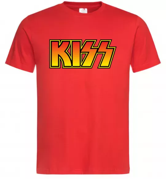 Чоловіча футболка Logo Kiss Червоний фото